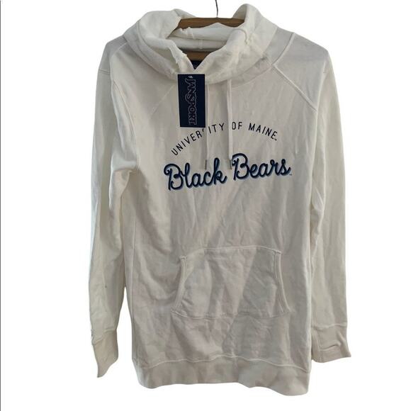 University of Maine black bears funnel neck sweatshirt jansport new pullover S m - Picture 1 of 9